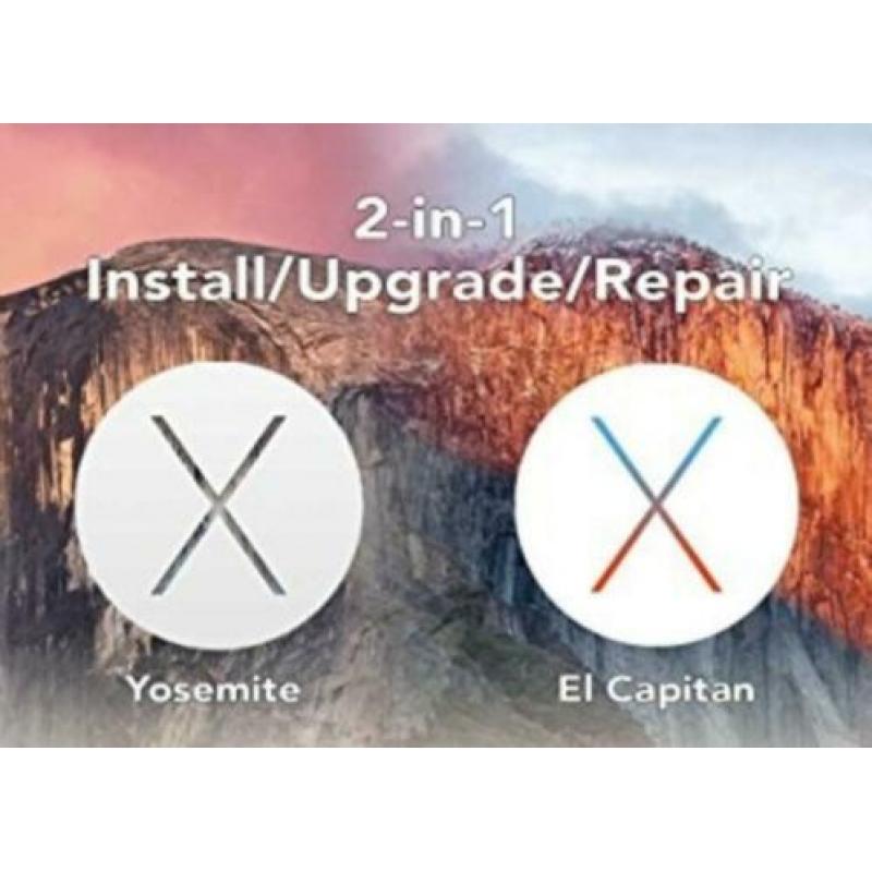 Mac OS X Yosemite 10.10.5+El Capitan 10.11.6, OSX via USB