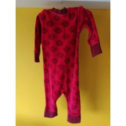 Velours rood Duns Sweden klaver boxpak mt 74