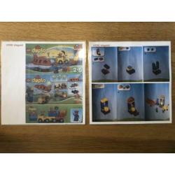 4 sets duplo, cricustrein, bus, vliegveld, cars