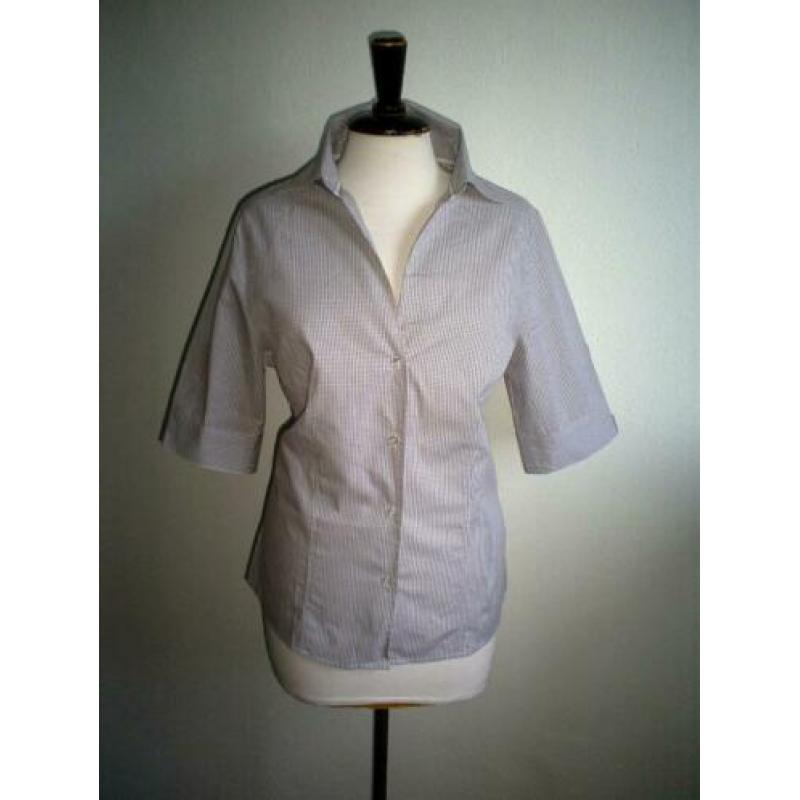 NIEUW !!! STANFIELD blouse mt. M beige ruit