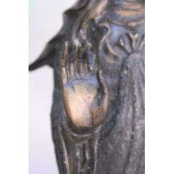 Zeer groot bronzen beeld Quan Yin 48kg