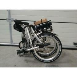 Aluminium elektrishe vouwfiets Tesla 7 versnelling 12 AH