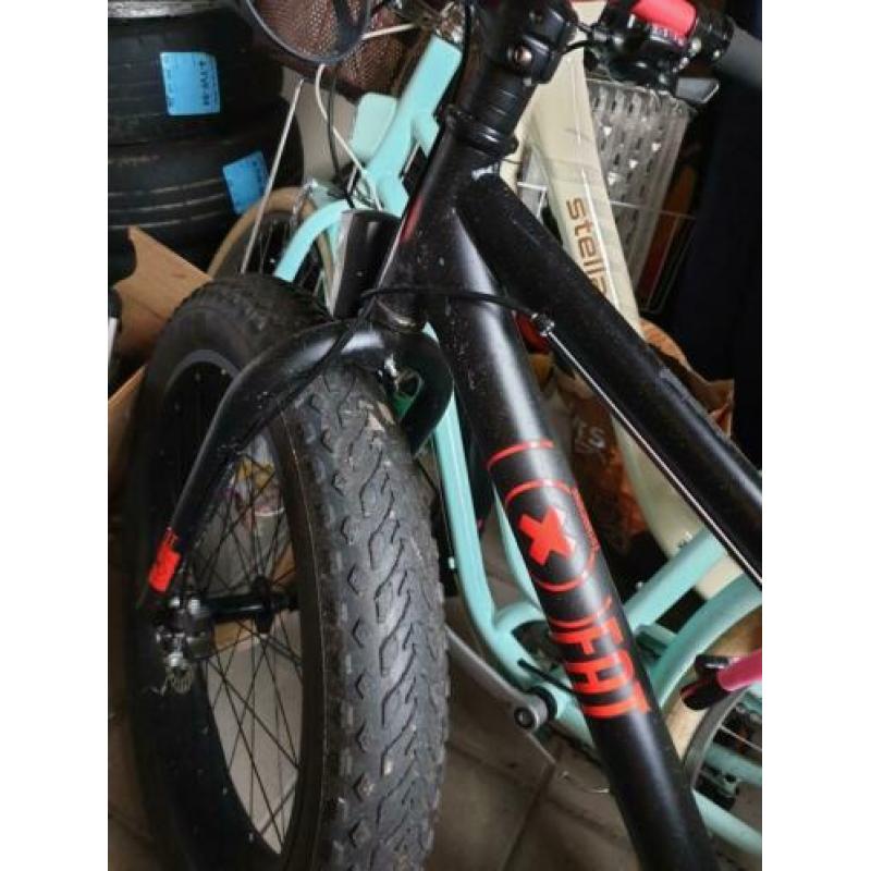MBM Fat bike X 26 Inch Heren 7V Schijfrem Zwart Rood