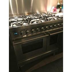Boretti 6 gasbrander en 2 ovens RVS -direct af te halen