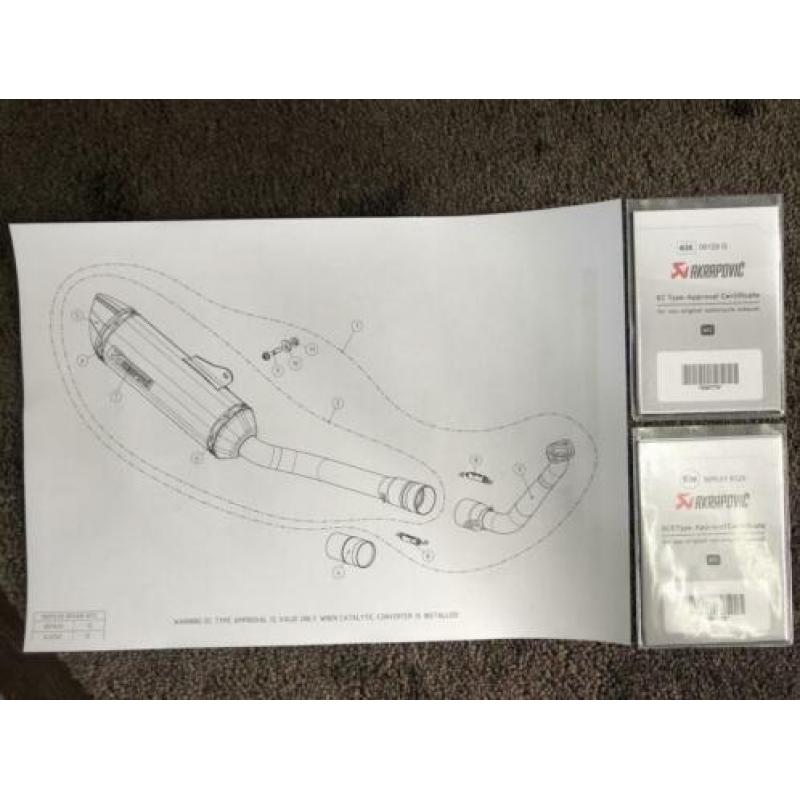 Akrapovic uitlaatsysteem Yamaha YZF-R125 YZFR125 2019 2020