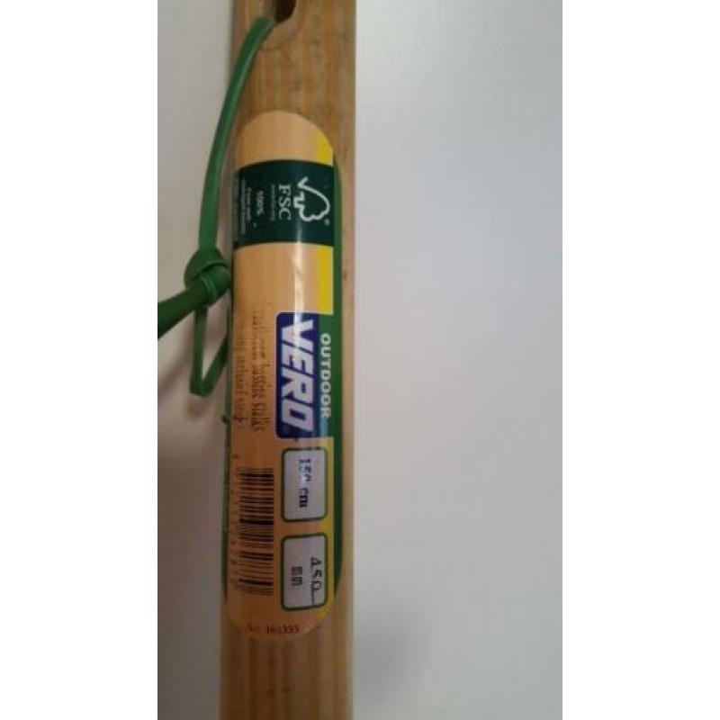 Harde Bezem tuin. 45 cm breed, Steel: 1.45 cm hoog.