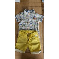 Bbl zomer setje polo korte broek jongen maat 92