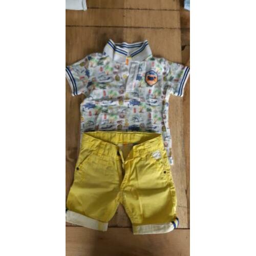 Bbl zomer setje polo korte broek jongen maat 92
