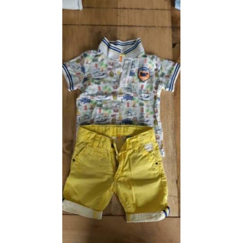 Bbl zomer setje polo korte broek jongen maat 92