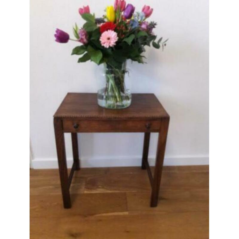 Amsterdamse School Antieke Tafel Art Deco Tafeltje