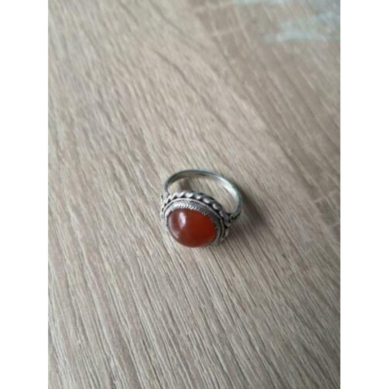 Vintage dames ring met steen