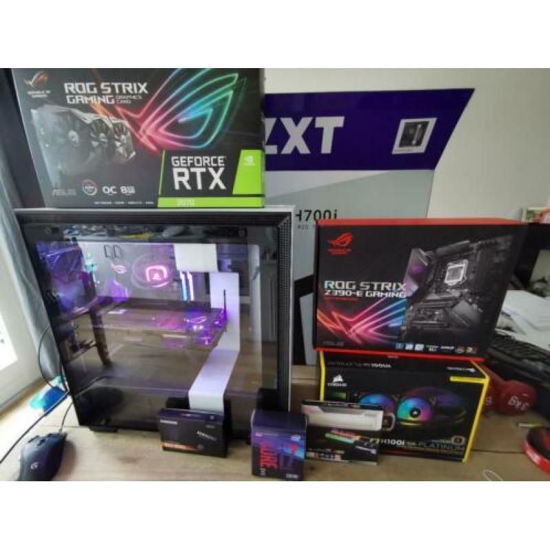 Super mooie Game Pc I7 8700K RTX 2070 Asus Gaming GARANTIE