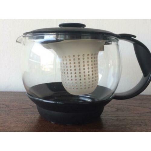 Theepot glas met filter Emsa
