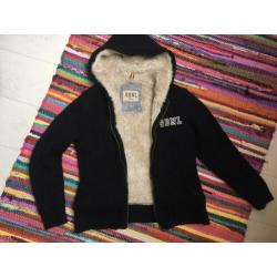 Sissy boy warm wollen zwart borg vest m izgs jas