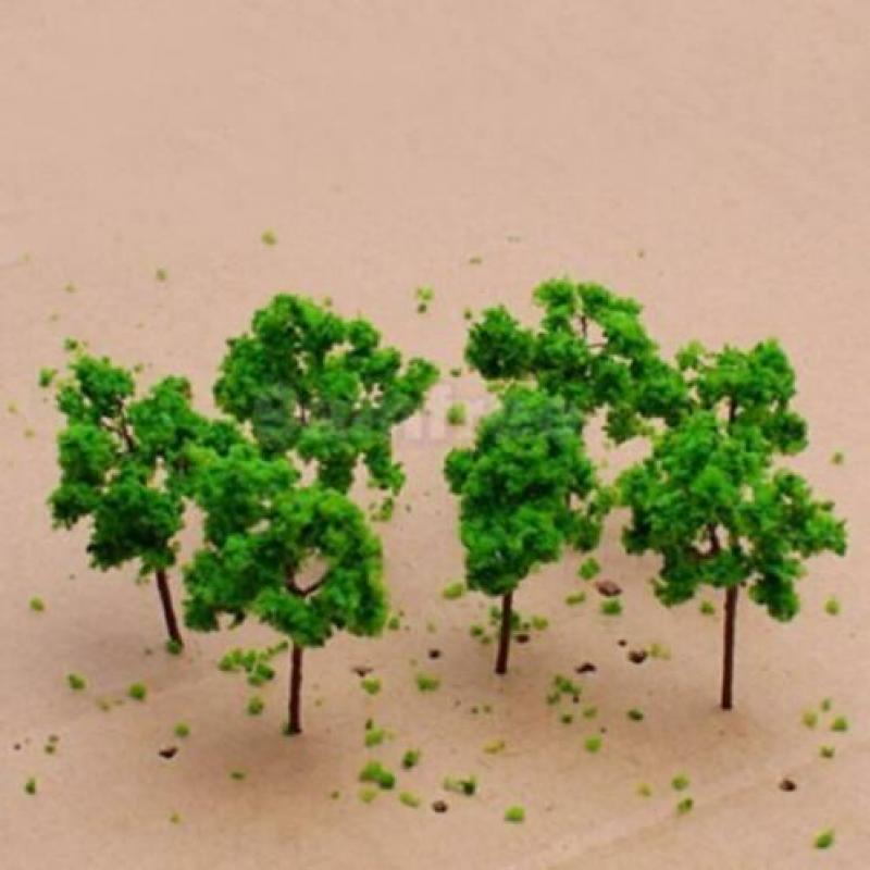MBO - 5 loofbomen donker groen 6cm hoog (388)