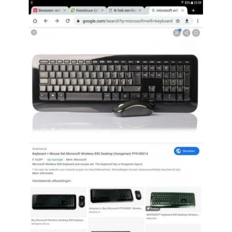 Totsenbord met mouse
