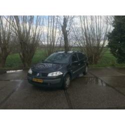 Renault Megane 1.5 DCI 60KW GR Tour Autbas 2004 Zwart
