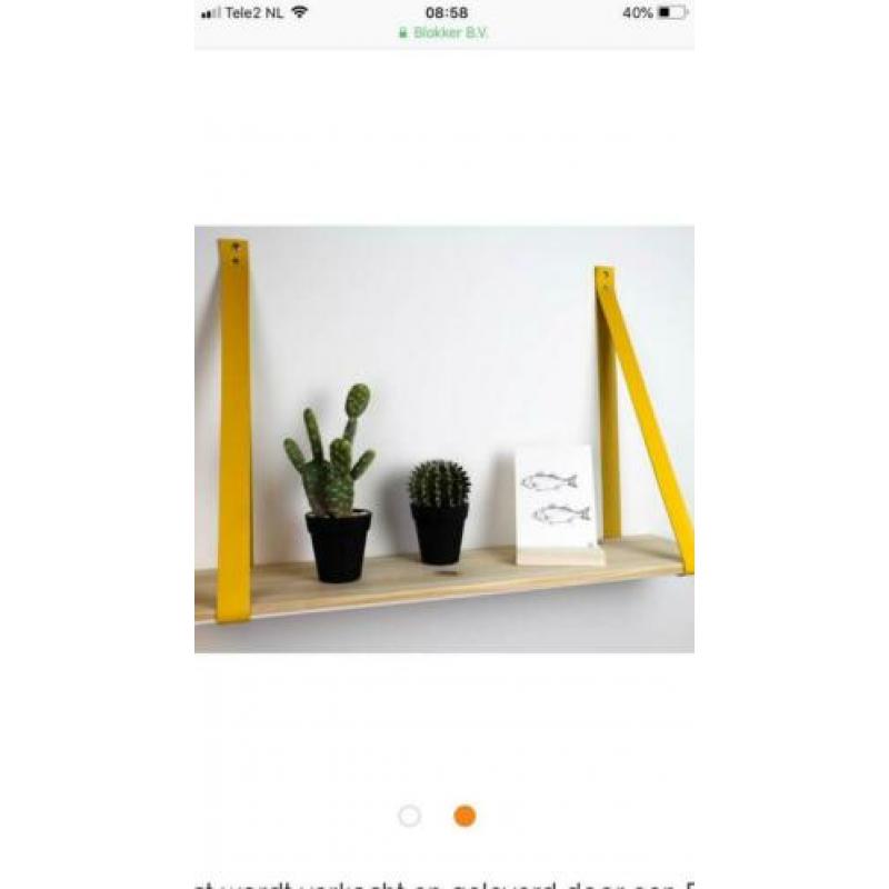 Lederen planken dragers, leren plankendragers