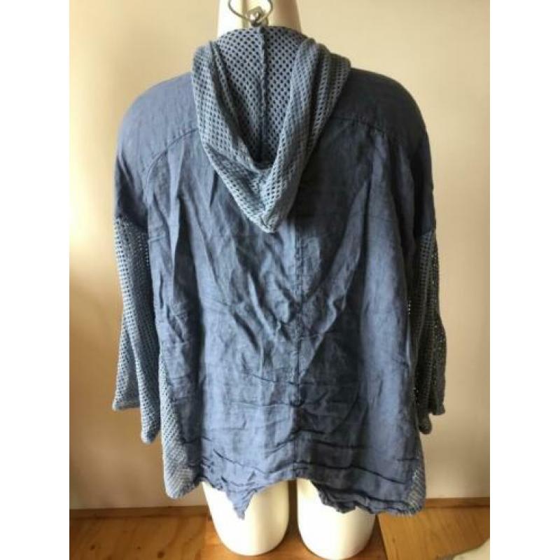 Luigi moda Made in italy linnen vest jasje ruimvallend 7