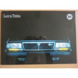 luxe folder Lancia Thema uit 1988 met oa Turbo 16V en i.e.