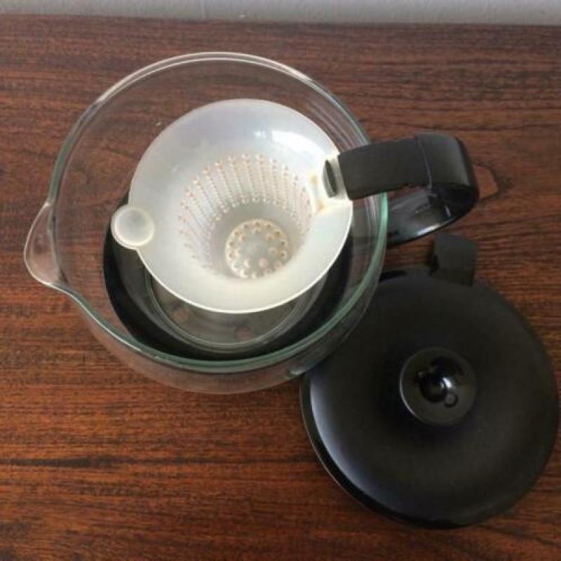 Theepot glas met filter Emsa