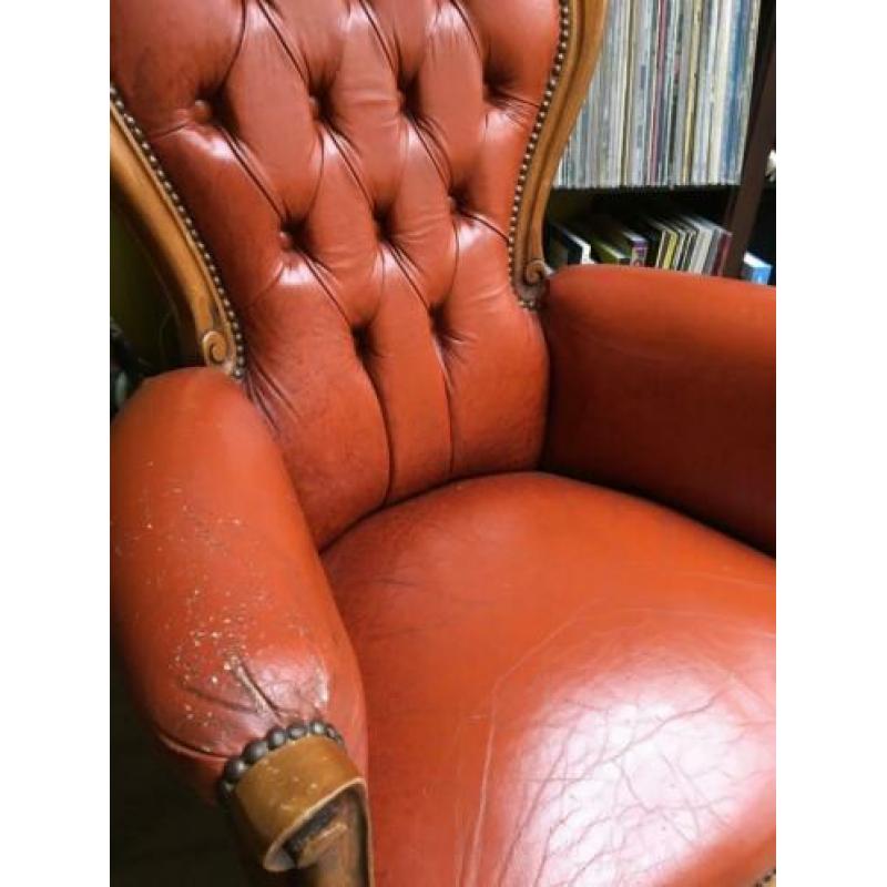 Unieke Chesterfield fauteuil