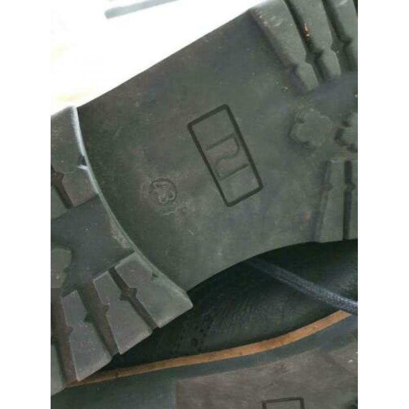 Herenschoenen leer zwart River Island half hoog