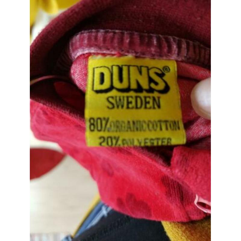 Velours rood Duns Sweden klaver boxpak mt 74