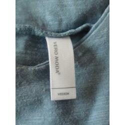 Vero Moda: Spijkerblauwe Long Top maat M