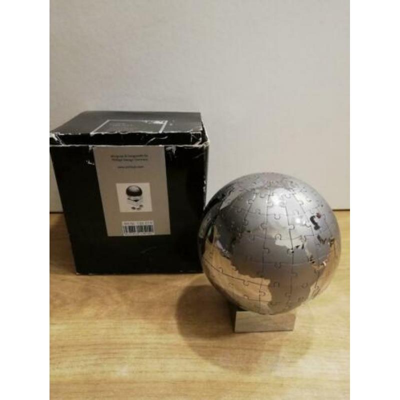 Magnetische puzzel-rvs wereldbol