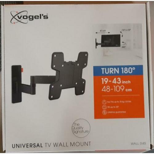 Nieuw: TV steun, Merk / Type Vogel's Wall 3145 Zwart