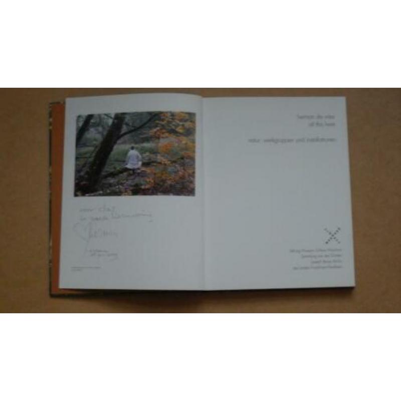 HERMAN DE VRIES ;gesigneerd boek/gesigneerde kaart;zeldzaam