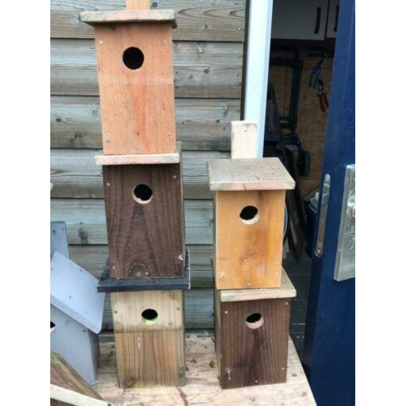 Vogelhuisjes mezenkast tegen processierups