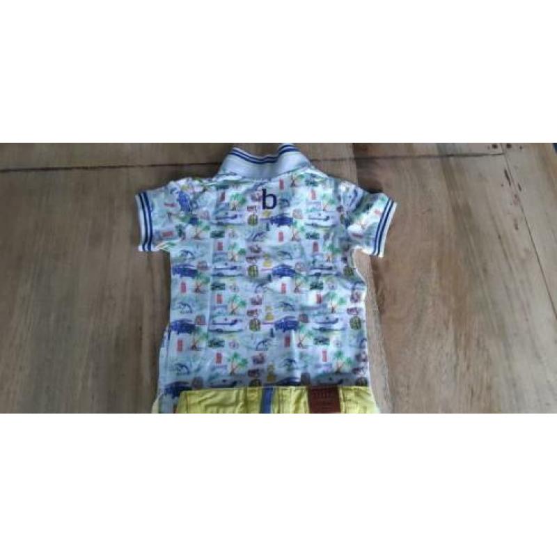 Bbl zomer setje polo korte broek jongen maat 92