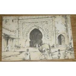 Oude Anton Pieck ansichten/kaarten - kleur en zwart-ecru