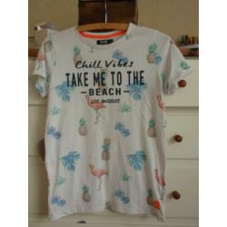 Europe Kids: Shirt met Ananas/Flamingo print maat 164