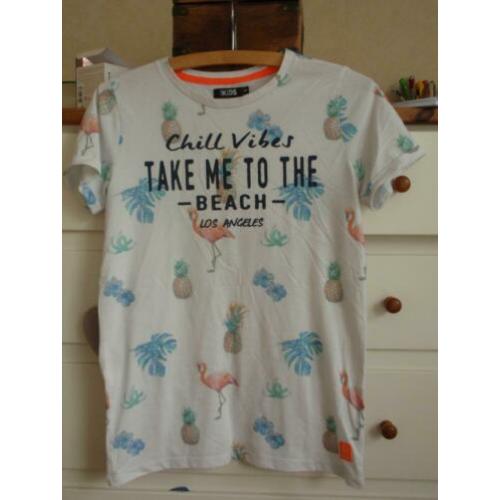 Europe Kids: Shirt met Ananas/Flamingo print maat 164