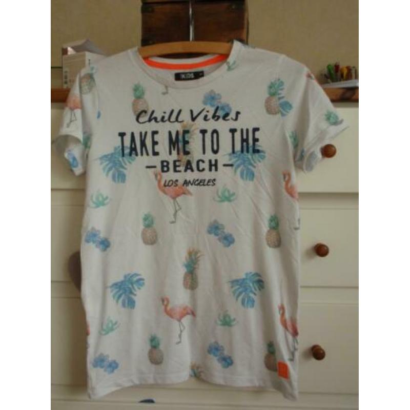 Europe Kids: Shirt met Ananas/Flamingo print maat 164