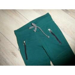 Billy & Lilly - Groene biker broek - 122/128