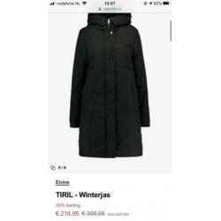 Elvine winterjas Tiril maat M zgan met bon