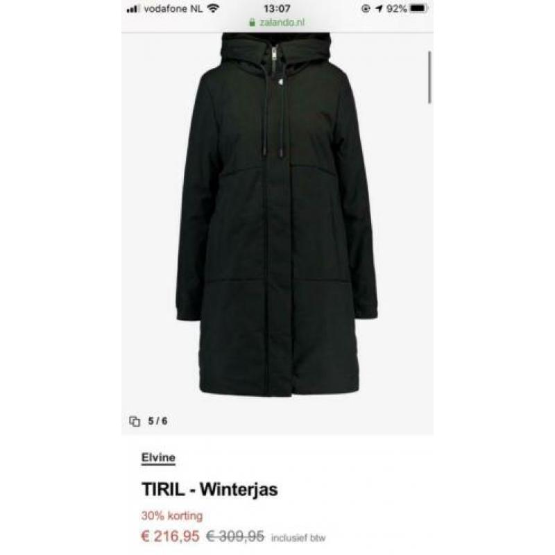 Elvine winterjas Tiril maat M zgan met bon