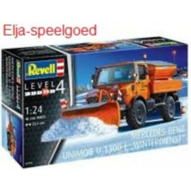 NEW Revell 1:24 07438 UNIMOG U 1300 L ''Winterdienst (1978)