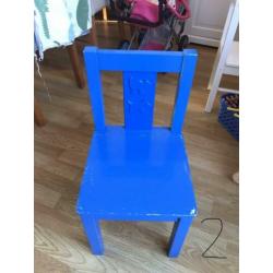 2 blauwe stoeltjes