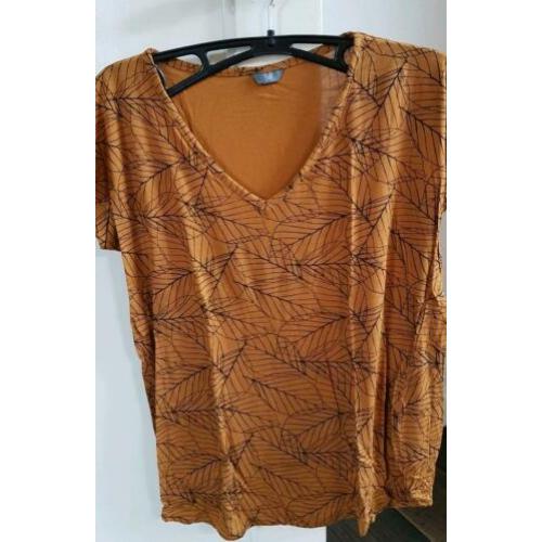 Gele top maat 38