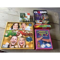 Zeg geen ja/ nee, halli galli, cluedo, kakkerlakkensalade