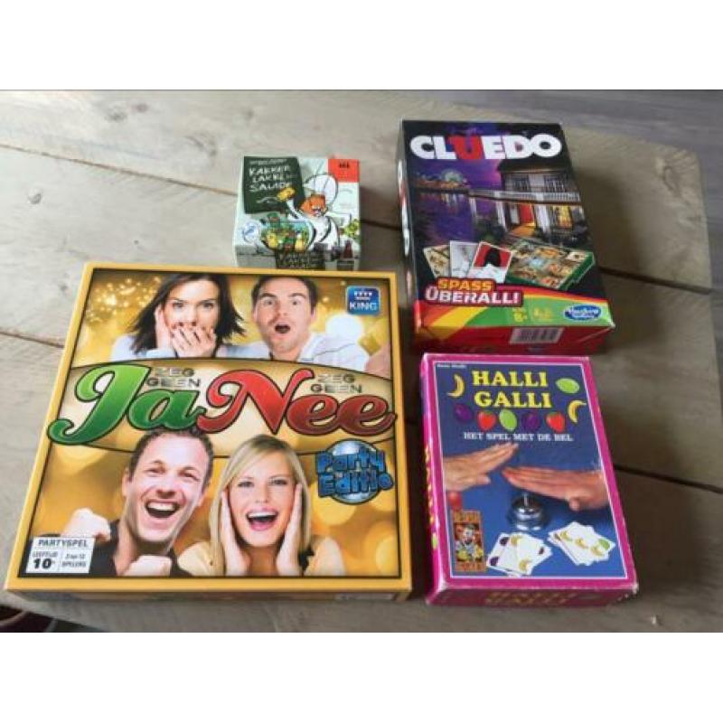 Zeg geen ja/ nee, halli galli, cluedo, kakkerlakkensalade