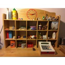 compleet houten kinderwinkeltje met keuken