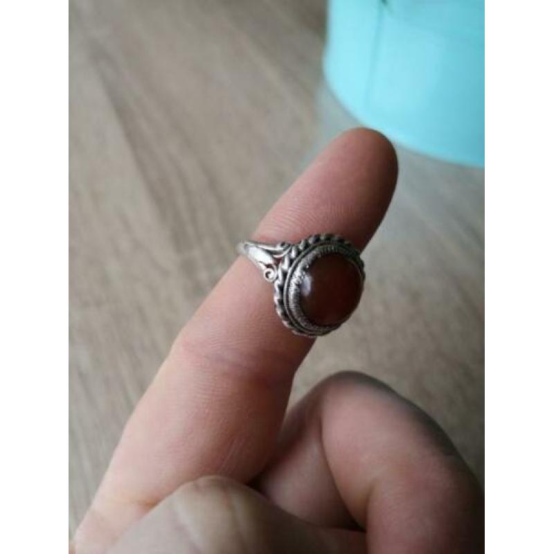 Vintage dames ring met steen