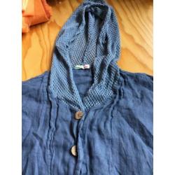 Luigi moda Made in italy linnen vest jasje ruimvallend 7