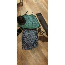Verkleedkleren glitter en glamour maat 36 / S